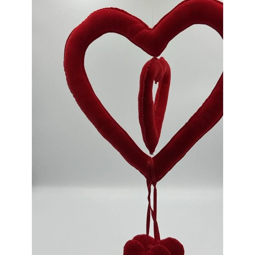 Vintage Heart Within Heart Spinning Hanger Valentine Decoration
